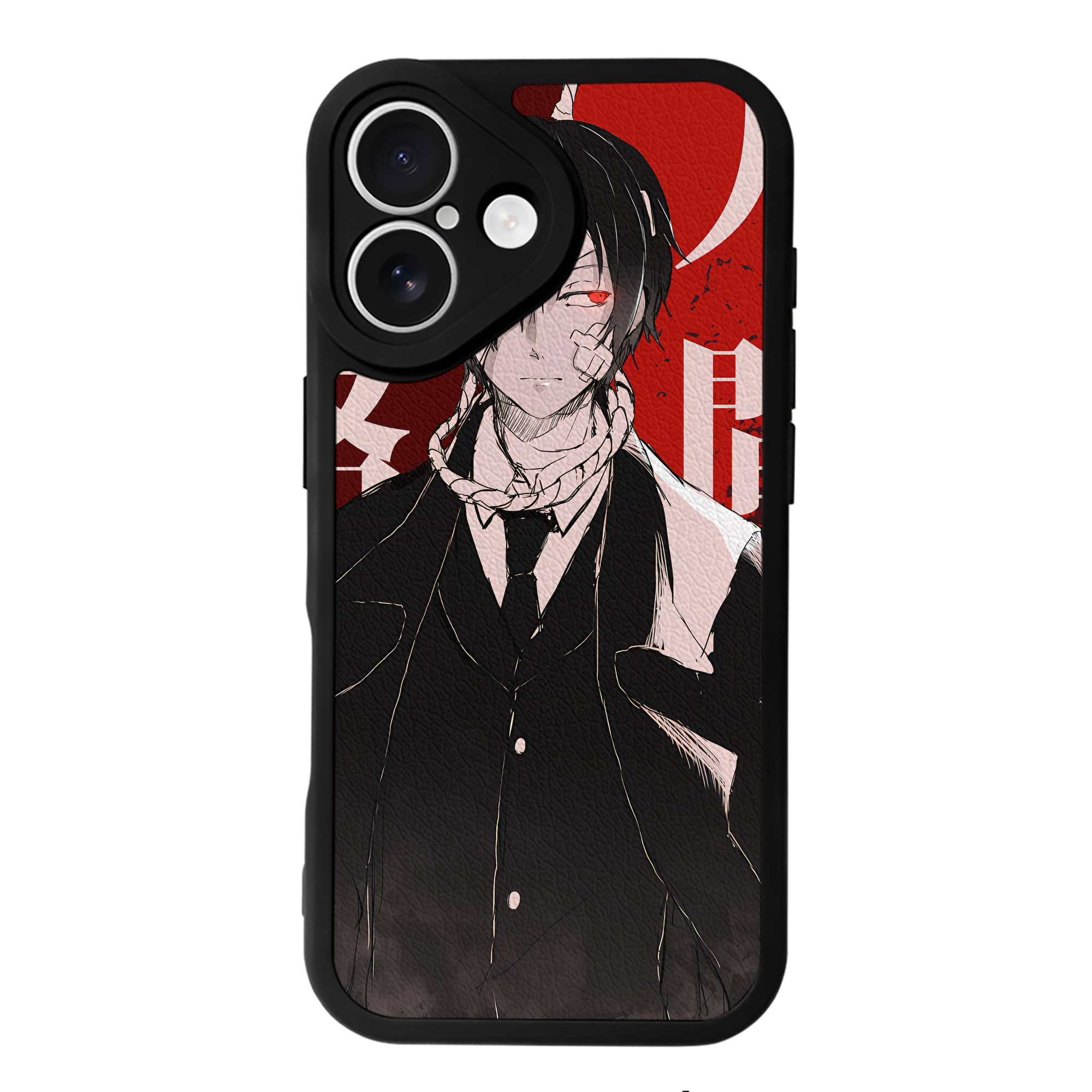 （画像用） 文豪ストレイドッグス Bungo Stray Dogs 【iPhone 16シリーズ対応】シリコンスマホケース（レザー調） 材質：シリコン